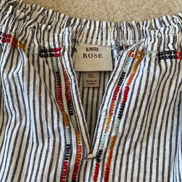 Striped Dress with colorful detail! - Picture 2 of 2